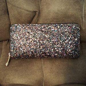 Black Glitter Clutch
